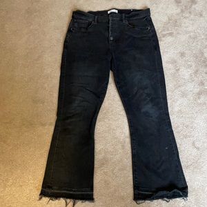 Loft high waist flare crop